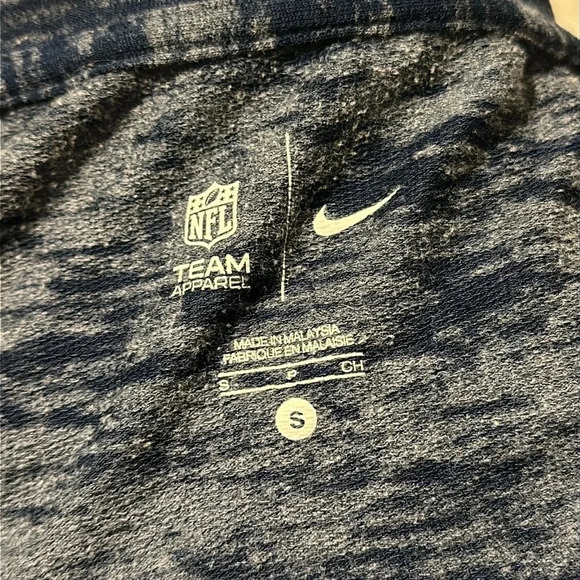 NFL Team Apparel Nike New England Patriots heathered blue long sleeve size small - Picture 5 of 5